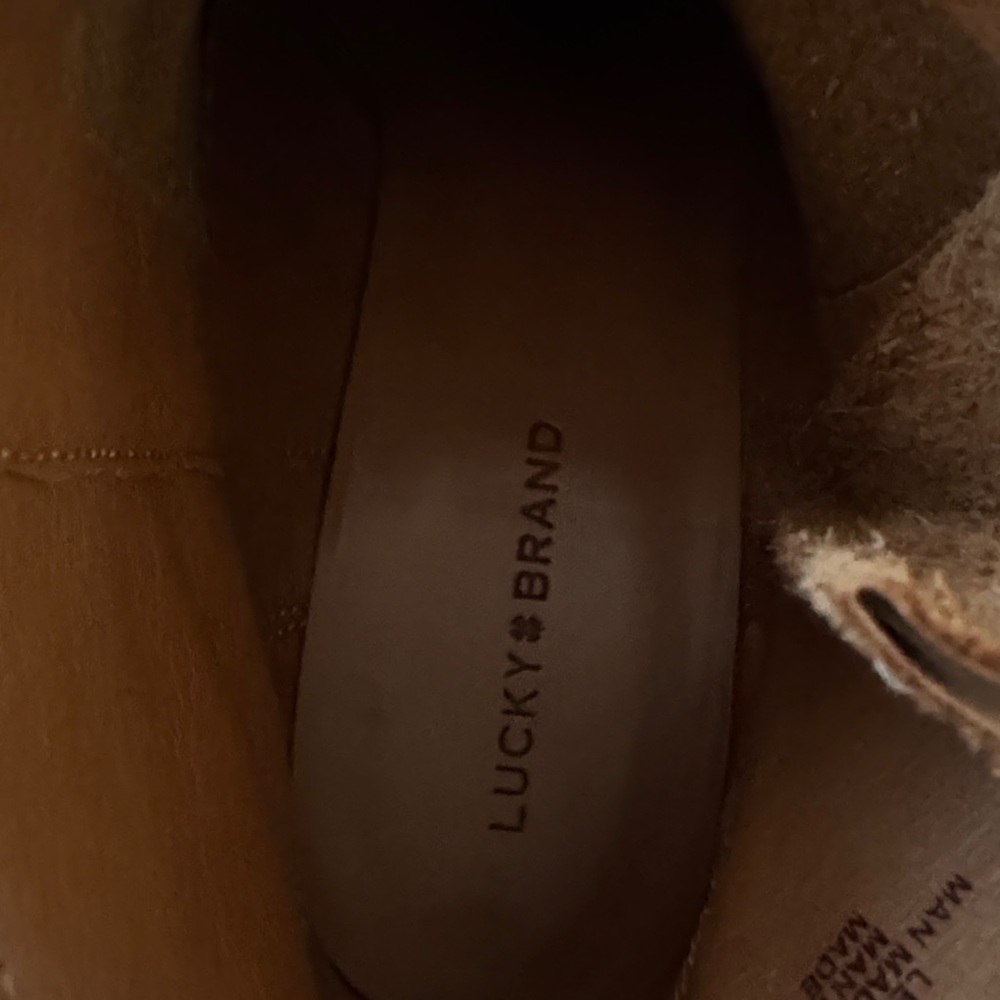 Lucky Brand Tan Leather Ankle Booties - Picture 2 of 6